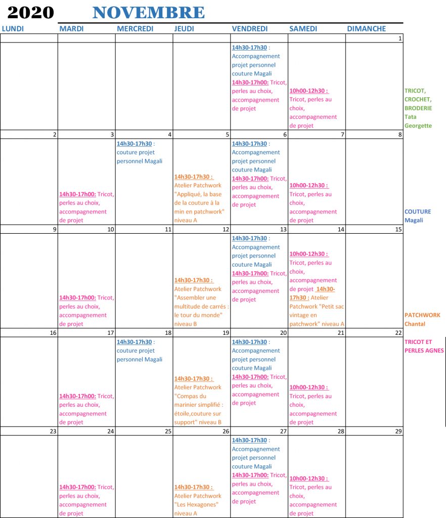 planning menseule cours nov ok